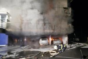 Požar Levji dvori v Trebnjem